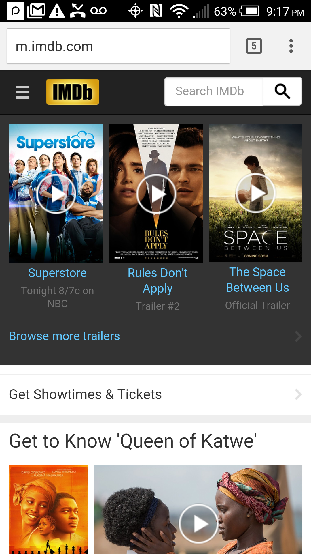 IMDb Home Page